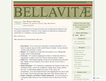 Tablet Screenshot of bellavitaeblog.wordpress.com