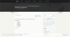 Desktop Screenshot of misterlawson.wordpress.com