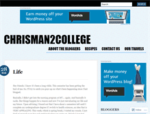 Tablet Screenshot of chrisman2college.wordpress.com