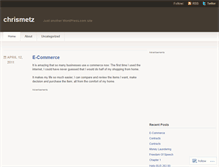 Tablet Screenshot of chrismetz.wordpress.com