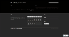 Desktop Screenshot of degalerie.wordpress.com