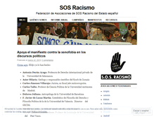 Tablet Screenshot of federacionsosracismo.wordpress.com