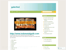 Tablet Screenshot of galerihot.wordpress.com