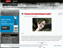 Tablet Screenshot of herpetoloji.wordpress.com