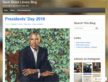 Tablet Screenshot of bankstreetlibrary.wordpress.com