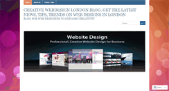 Desktop Screenshot of creativewebdesignlondon.wordpress.com