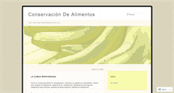 Desktop Screenshot of conservacionalimentos.wordpress.com