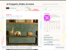 Tablet Screenshot of patchesofsnippets.wordpress.com