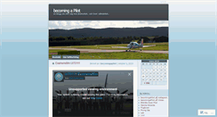 Desktop Screenshot of becomingapilot.wordpress.com