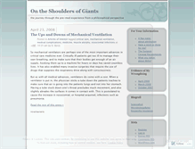 Tablet Screenshot of giantshoulders.wordpress.com