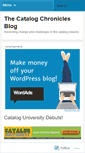 Mobile Screenshot of catalogchronicles.wordpress.com