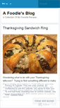 Mobile Screenshot of afoodiesblog.wordpress.com