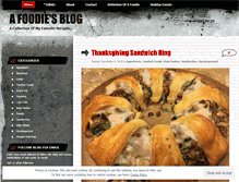 Tablet Screenshot of afoodiesblog.wordpress.com