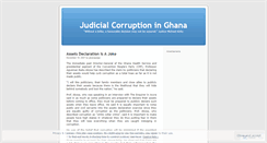 Desktop Screenshot of ghanajustice.wordpress.com