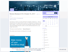 Tablet Screenshot of mikepflaum.wordpress.com