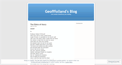 Desktop Screenshot of geofffolland.wordpress.com