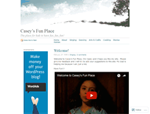 Tablet Screenshot of caseysfunplace.wordpress.com