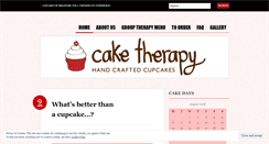 Desktop Screenshot of mycaketherapy.wordpress.com