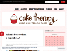 Tablet Screenshot of mycaketherapy.wordpress.com