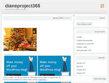 Tablet Screenshot of dianeproject365.wordpress.com