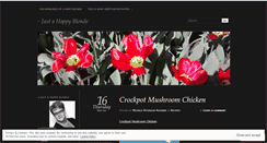 Desktop Screenshot of happyblonde.wordpress.com