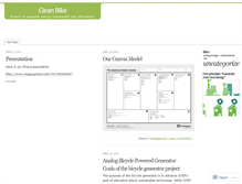 Tablet Screenshot of cleanbike.wordpress.com