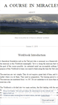 Mobile Screenshot of courseinmiracles.wordpress.com
