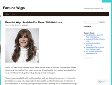 Tablet Screenshot of fortunewigs.wordpress.com
