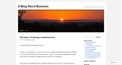 Desktop Screenshot of ablogaboutbusiness.wordpress.com