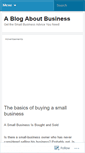 Mobile Screenshot of ablogaboutbusiness.wordpress.com