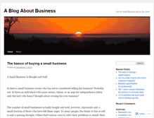 Tablet Screenshot of ablogaboutbusiness.wordpress.com