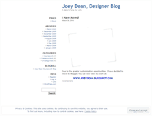 Tablet Screenshot of joeydean.wordpress.com