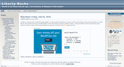Desktop Screenshot of libertyrocks.wordpress.com