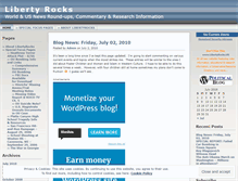 Tablet Screenshot of libertyrocks.wordpress.com