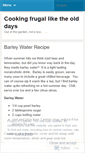 Mobile Screenshot of frugaloldcook.wordpress.com