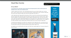 Desktop Screenshot of deadwaxsociety.wordpress.com