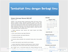 Tablet Screenshot of prasetyo2008.wordpress.com