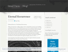 Tablet Screenshot of imaddaou.wordpress.com
