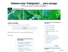 Tablet Screenshot of deberiaestartrabajando.wordpress.com