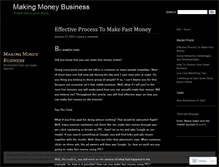 Tablet Screenshot of makingmoneybusiness.wordpress.com