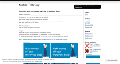 Desktop Screenshot of mobiletechguy.wordpress.com