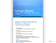 Tablet Screenshot of cortinasalicante.wordpress.com