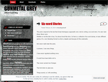 Tablet Screenshot of gunmetalgreyband.wordpress.com