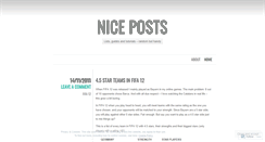 Desktop Screenshot of niceposts.wordpress.com