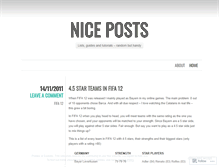 Tablet Screenshot of niceposts.wordpress.com