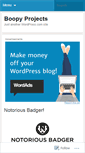 Mobile Screenshot of boopyprojects.wordpress.com