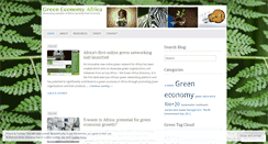 Desktop Screenshot of greeneconomyafrica.wordpress.com