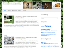 Tablet Screenshot of greeneconomyafrica.wordpress.com