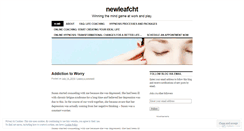 Desktop Screenshot of newleafcht.wordpress.com