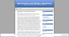 Desktop Screenshot of mercenarymatters.wordpress.com